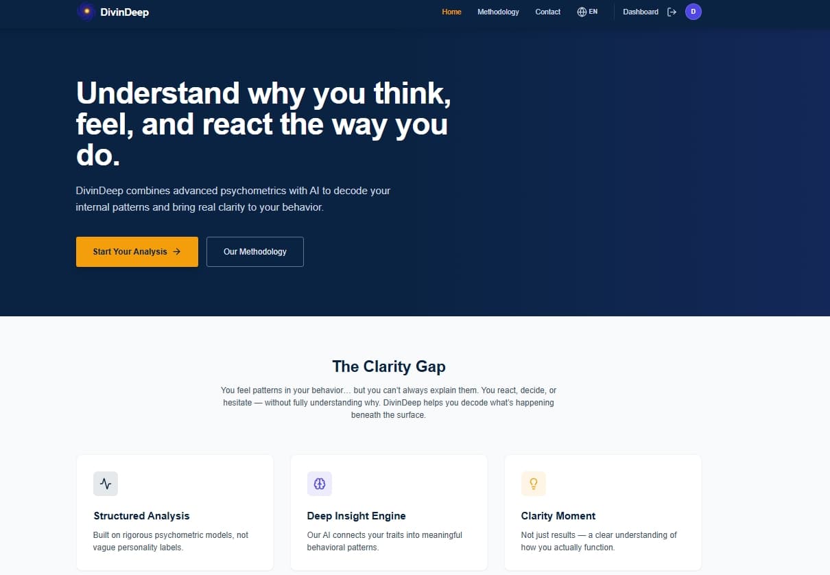 DivinDeep — SaaS & Applications mobiles